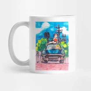 Blue Car Mug